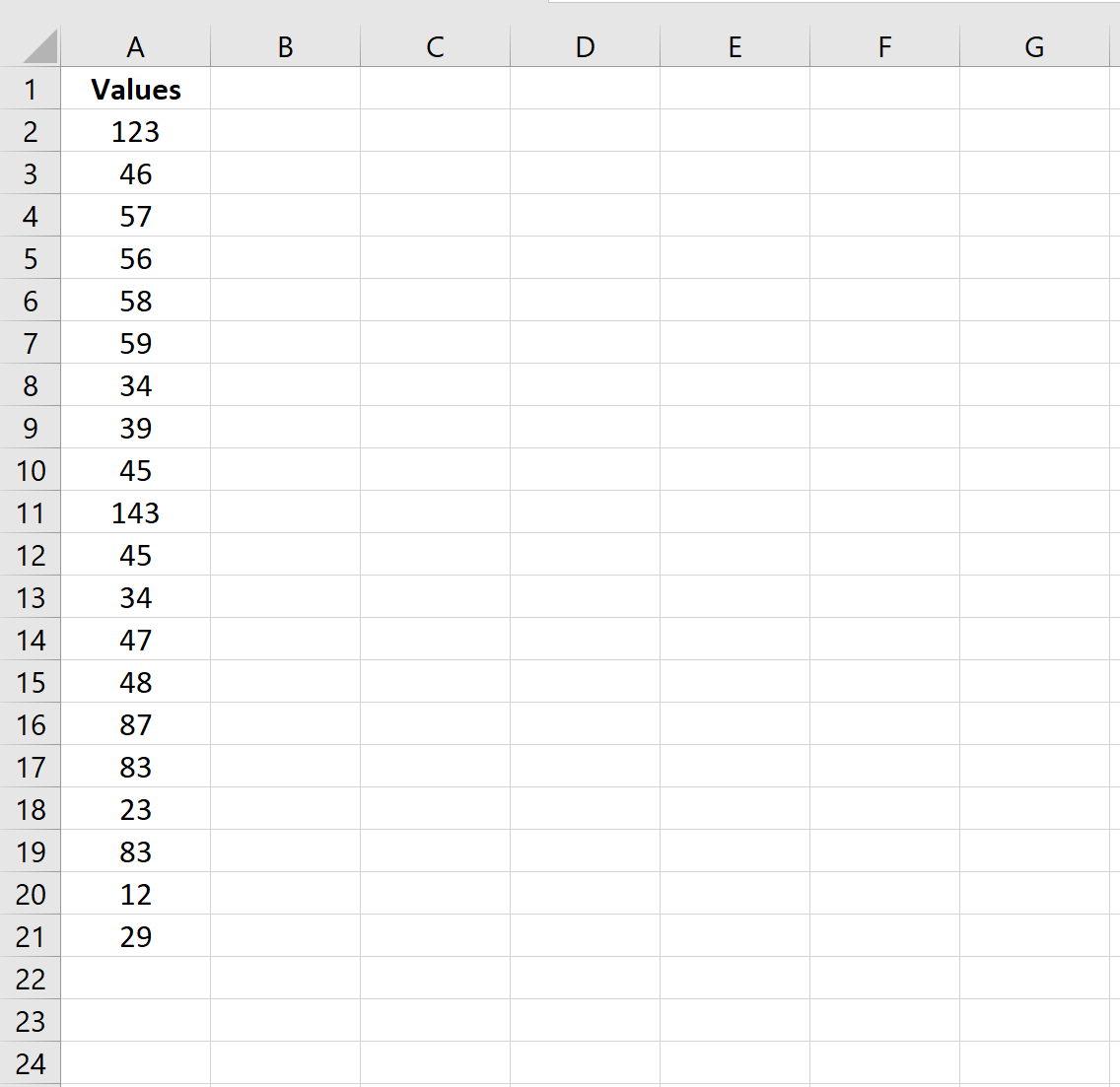 Excel: как найти первые 10 значений в списке