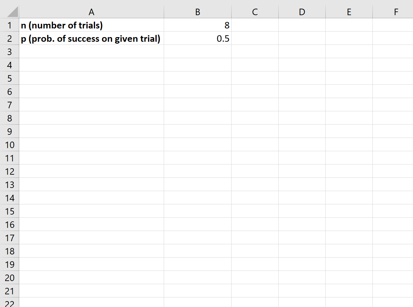 Как создать график биномиального распределения в Excel