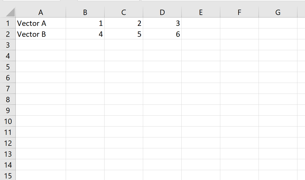 Как рассчитать перекрестный продукт в Excel