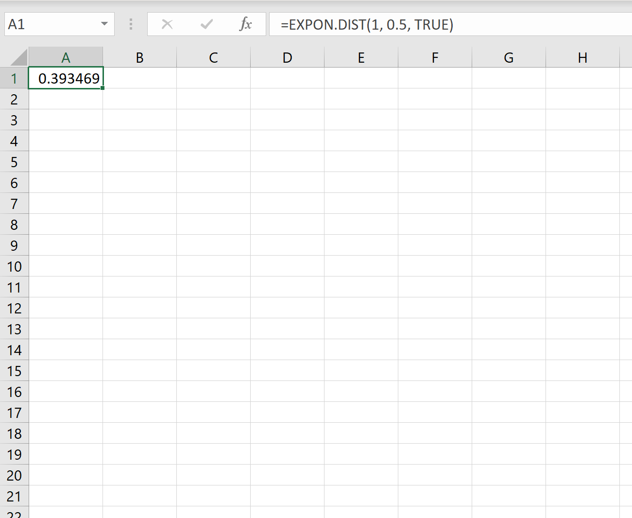 Как использовать экспоненциальное распределение в Excel