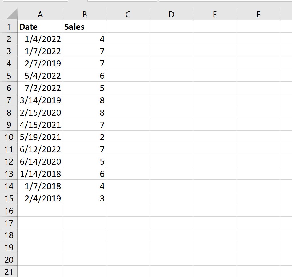 Как считать по годам в Excel