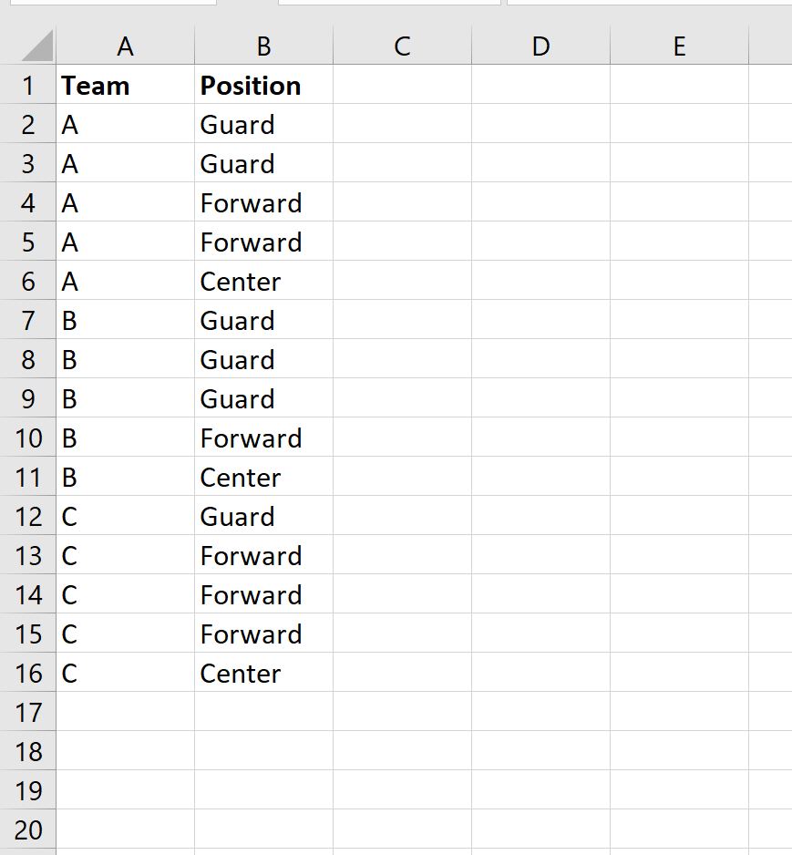 Excel: как удалить повторяющиеся строки на основе двух столбцов
